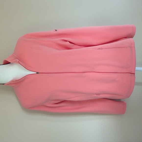 L.L. Bean Fleece Zip Up Shirt Jacket XL Regular Orange - Picture 1 of 14